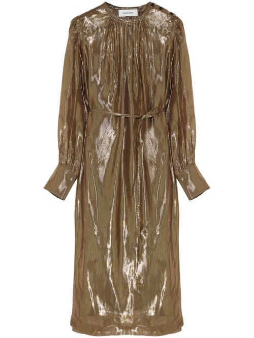 Long sleeve dress - Gold