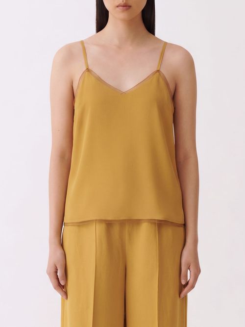 Top Woman color Mustard