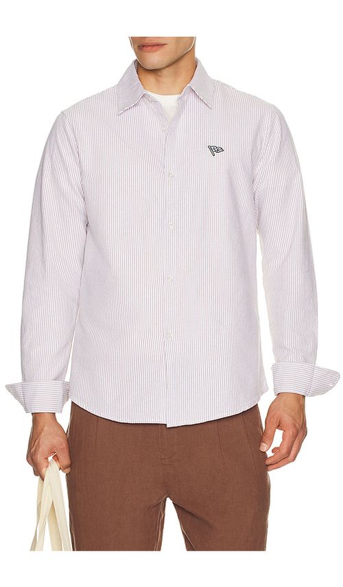 Quiet golf camisa oxford en color marrón S también en L, M, XL/1X