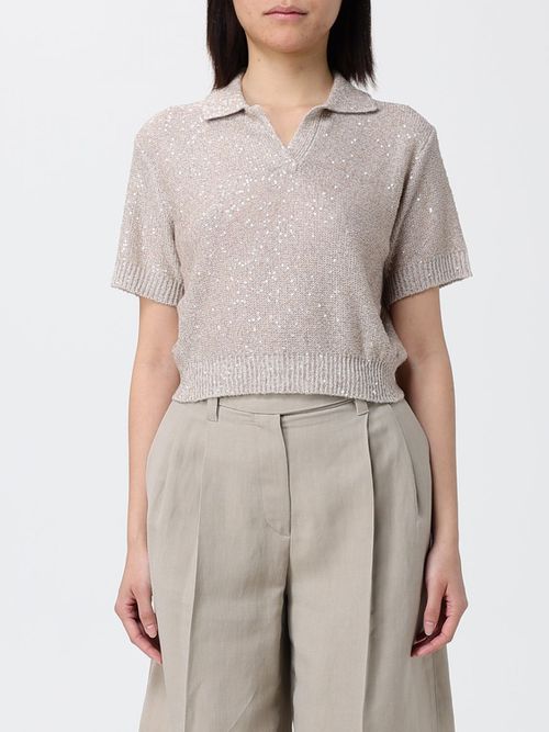 Polo Shirt Woman color Beige
