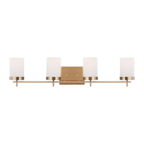 Zire 4-Light Bathroom Vanity Light in Satin Bra