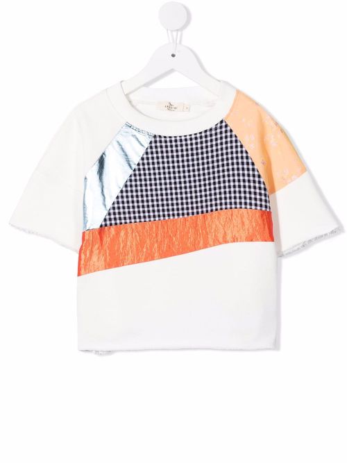 Organic cotton patchwork T-shirt - White
