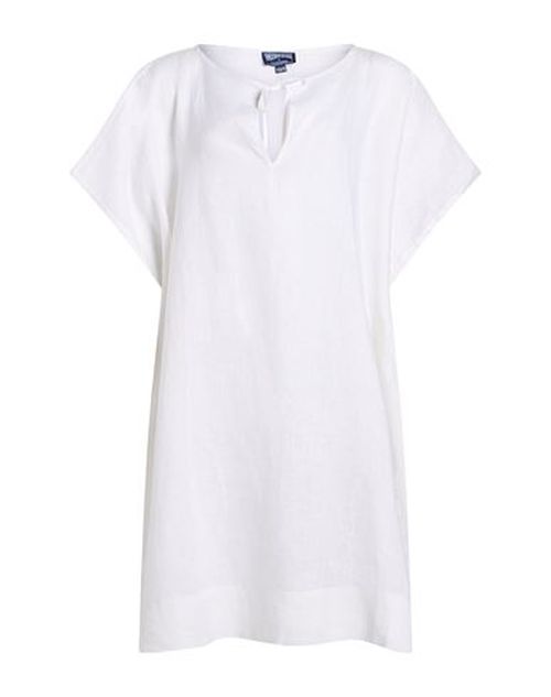 By Angelo Tarlazzi Woman Mini dress White Size M/L Linen