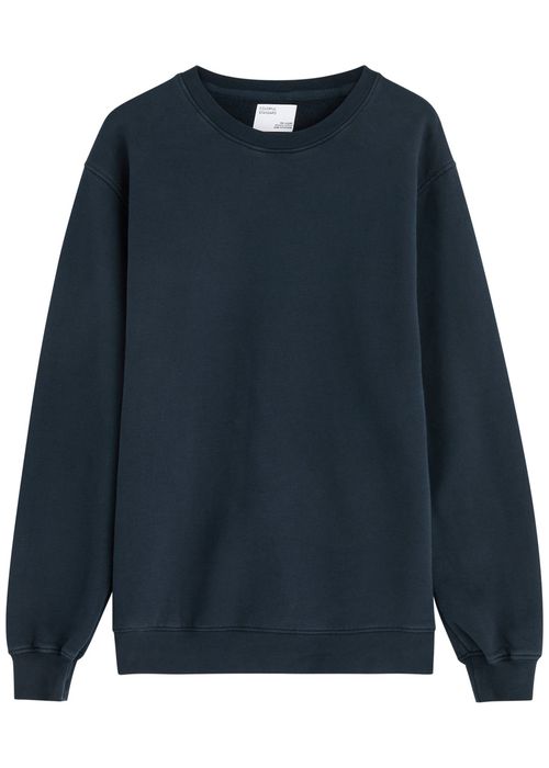 Cotton Sweatshirt - Navy - S