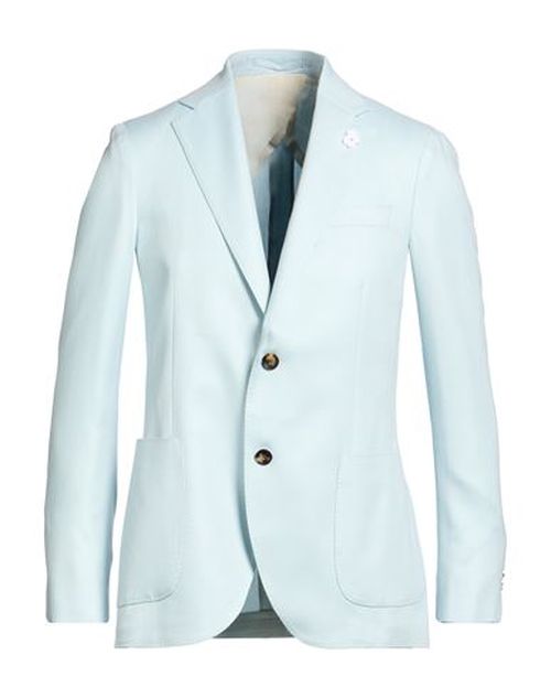 Man Blazer Light blue Size 40 Cashmere, Wool, Silk