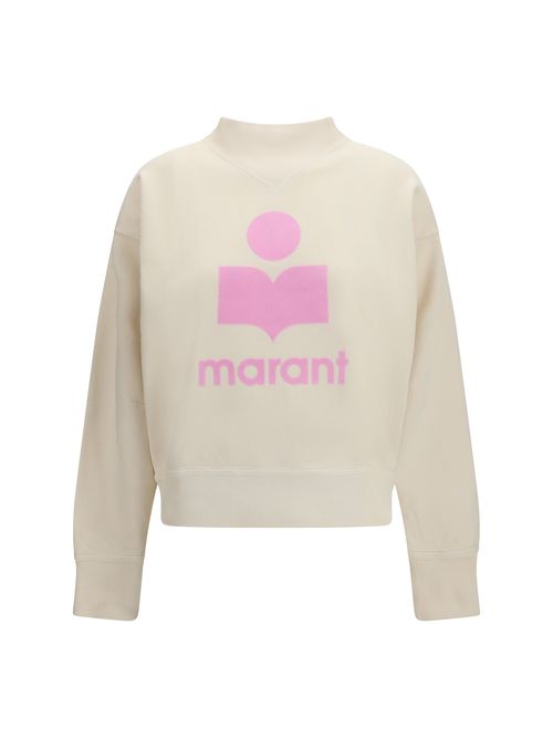 Logo-Print Cotton Blend Sweatshirt — Beige