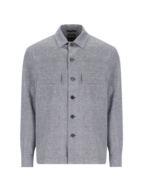 Linen, Wool, And Silk Shirt