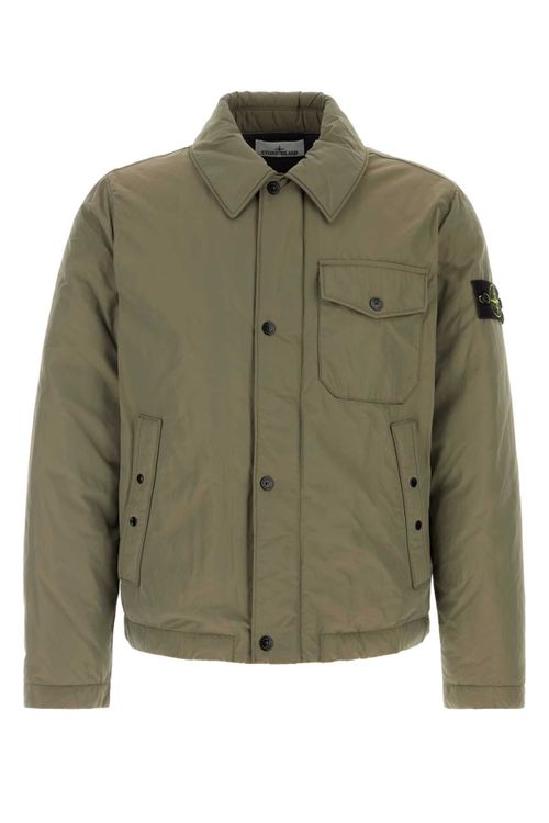 Quilted Down Down Jacket — Green