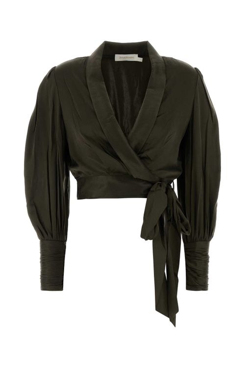 Wrap Blouse — Green