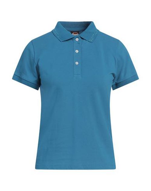 Colmar Woman Polo shirt Pastel blue Size L Cotton, Elastane