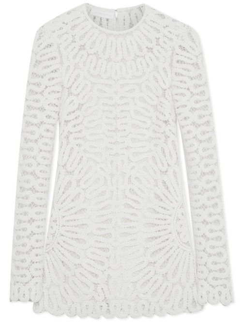 Mccall cage crochet mini dress - White