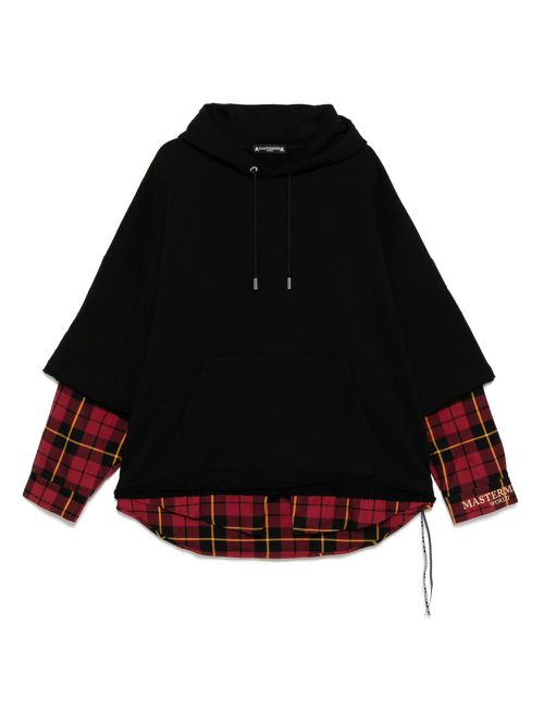 Mastermind World logo-embroidered hoodie - Black