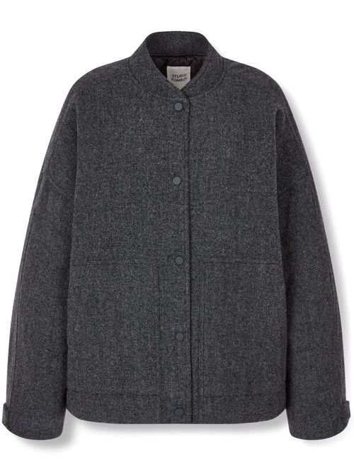 Press-stud jacket - Grey