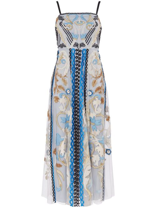 Alessia midi dress - Blue