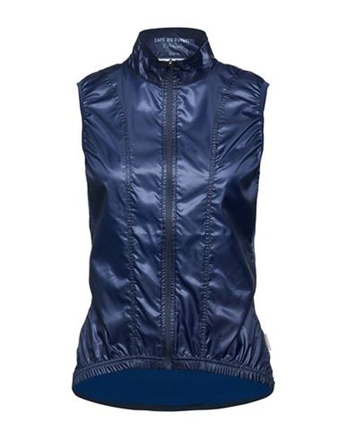 Café Du Cycliste Woman Vest Navy Size L Polyester