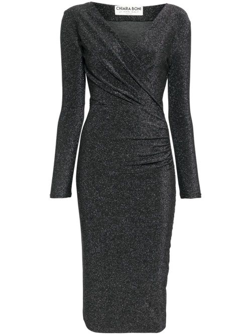 Slava Starry midi dress - Grey