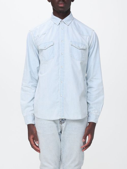 Shirt Men color Stone Washed