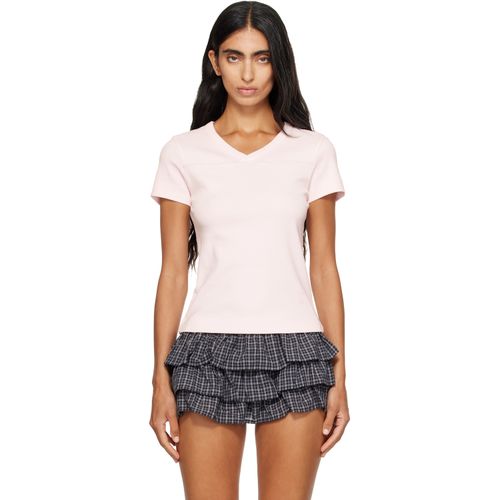 Pink V-Neck T-shirt