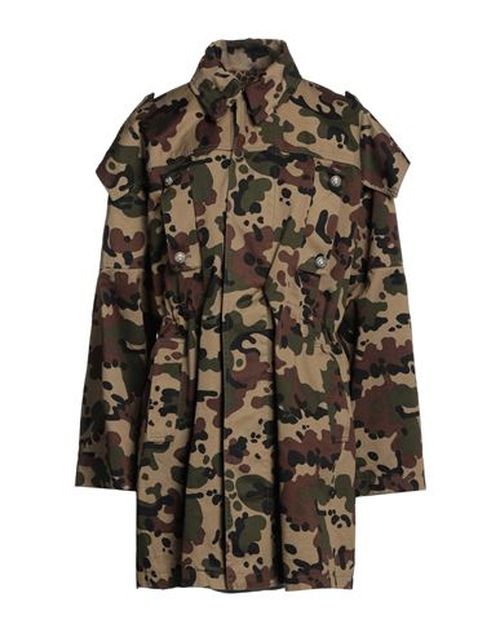 Woman Overcoat & Trench Coat Military green Size 0 Cotton