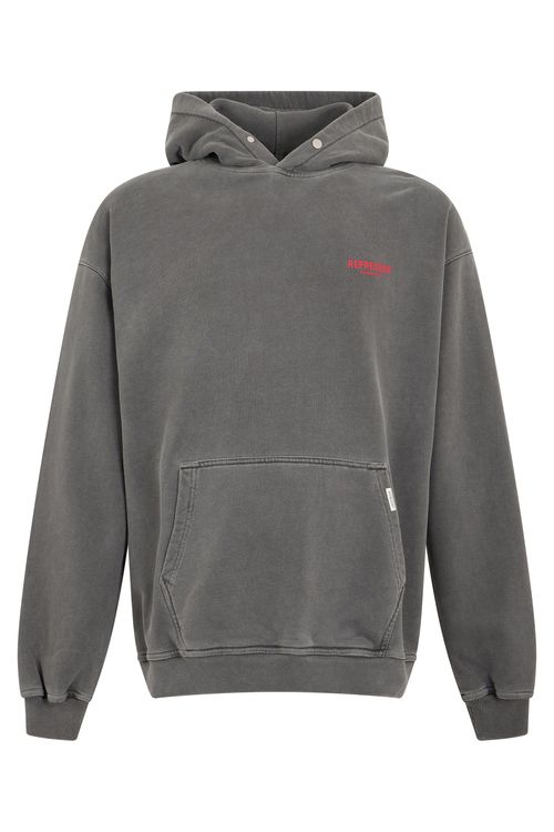 Washed Cotton Hoodie — Gray