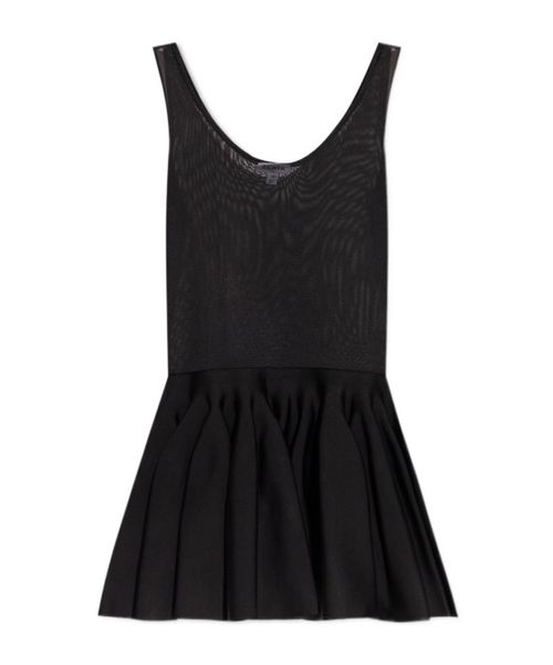 Alaïa Knitted Godet Dress