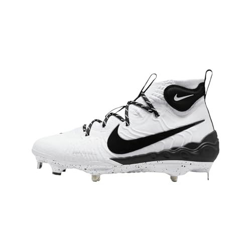 Size 9 Nike Alpha Huarache NXT White Black Mens Baseball Cleats DJ6517-107 Nike Alpha Huarache NXT Baseball Cleats Mens Size 9 White  main image 3