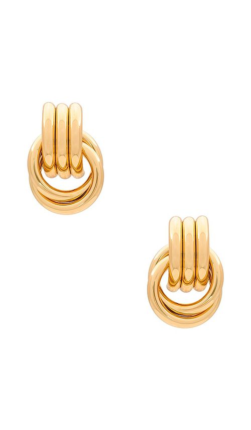 Heaven Mayhem OHRRING MINI KNOT in Metallic Gold
