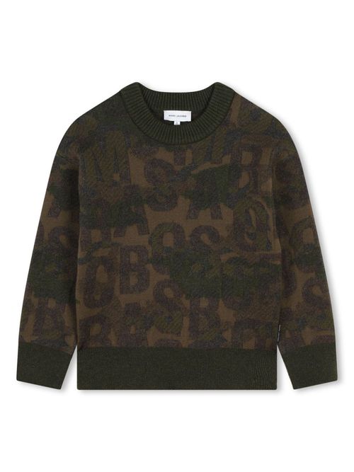 Monogram pullover - Brown