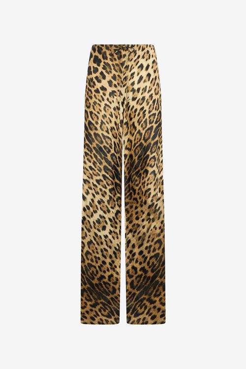 Leopard Print Palazzo Pants