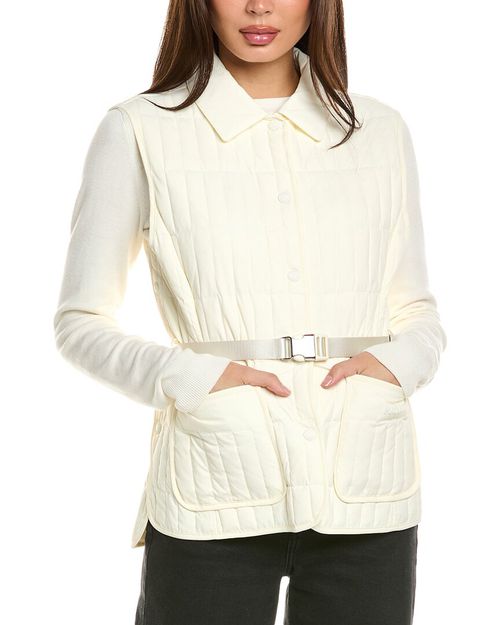 Helia Light Down Vertical Quilted Vest