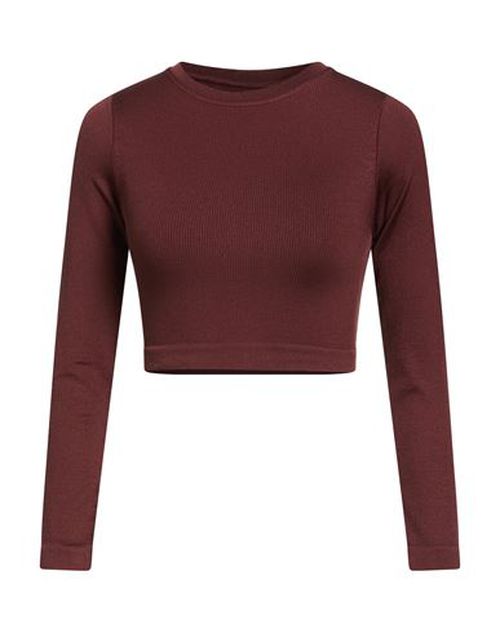 Woman Top Chocolate brown Size 1 Polyester, Elastane