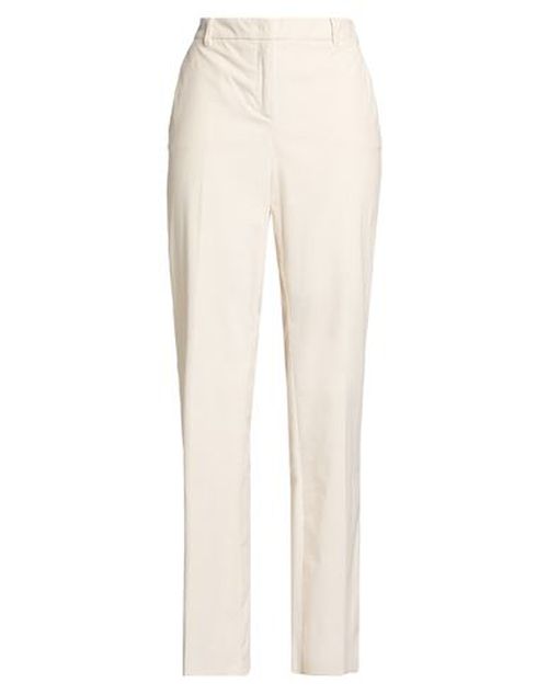 Woman Pants Ivory Size 8 Cotton, Elastane
