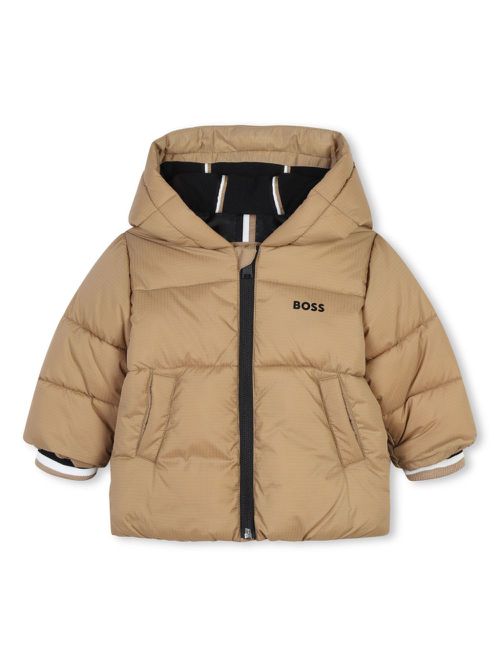 Hoodie puffer jacket - Neutrals