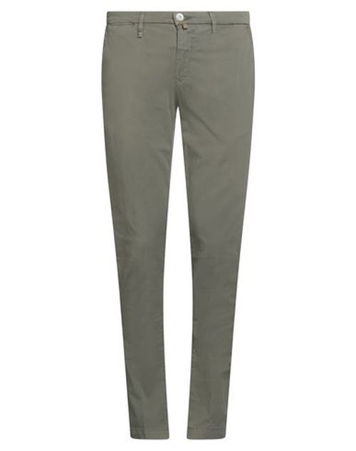Man Pants Military green Size 38 Cotton, Elastane