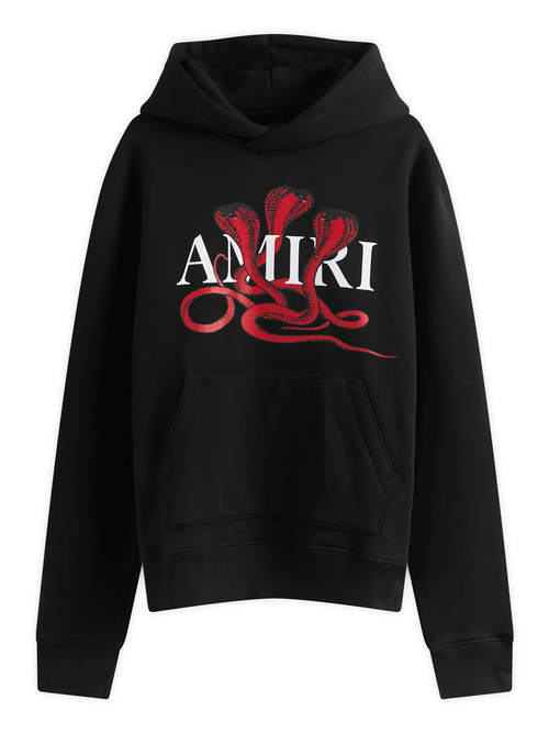 Amiri CNY nake Hoodie in Black - Black