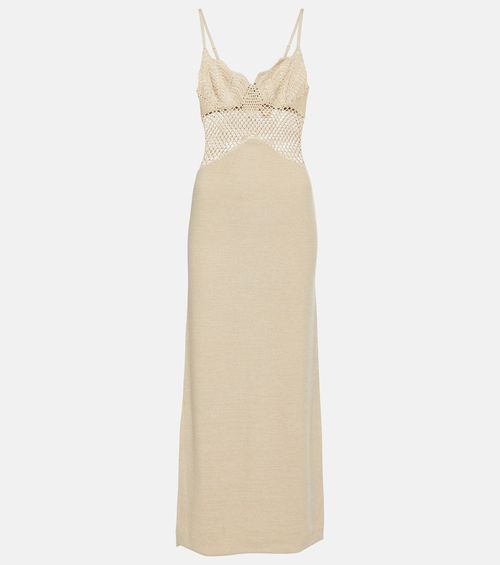 Staud Knitted cotton-blend maxi dress