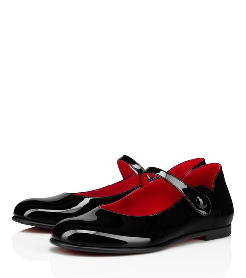 Christian Louboutin Kids Melodie patent leather ballet flat
