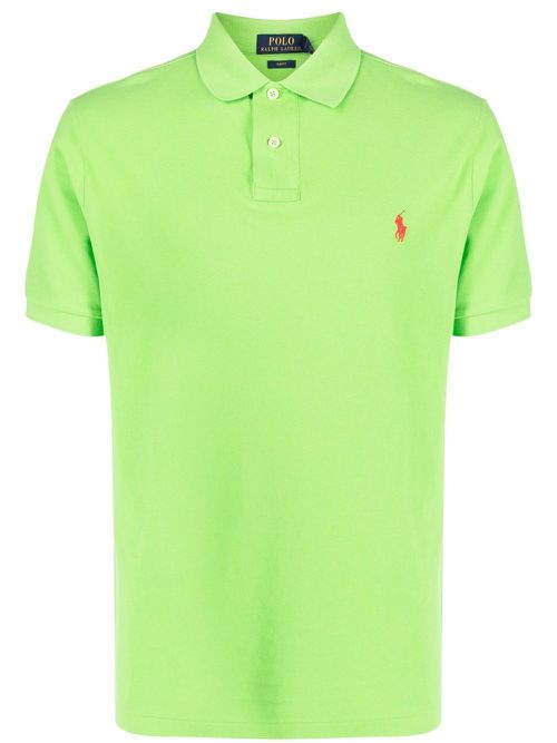 Logo short-sleeve polo shirt - Green
