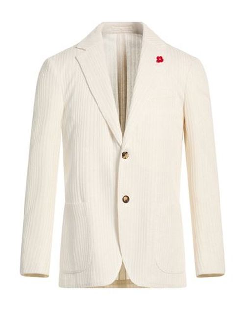 Man Blazer Ivory Size 36 Linen, Viscose, Polyamide