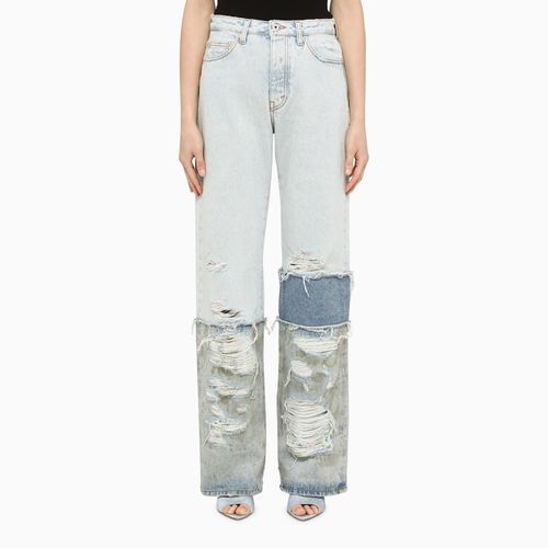 Light Blue Destroyed Jeans