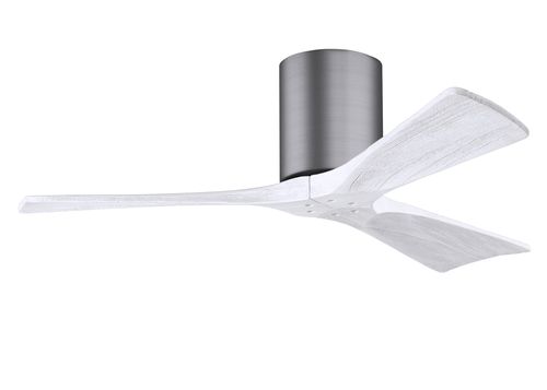 Irene 6-Speed " Ceiling Fan in Brushed Pewter with Matte White blade