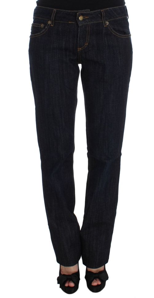 Straight Fit Stretch Jeans — Blue
