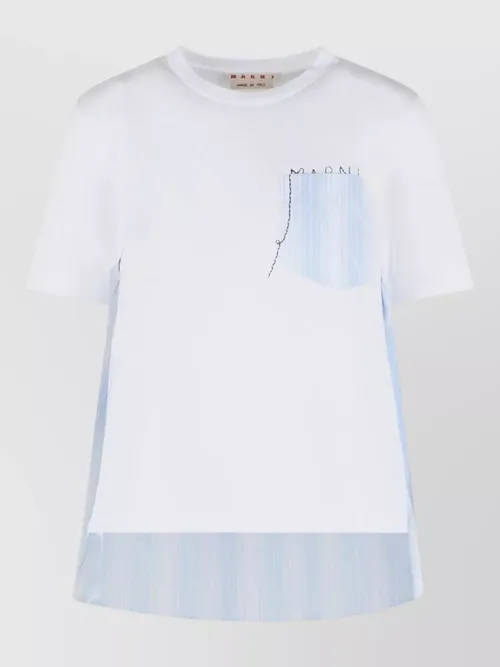 Marni - cotton t shirt short sleeve round neck