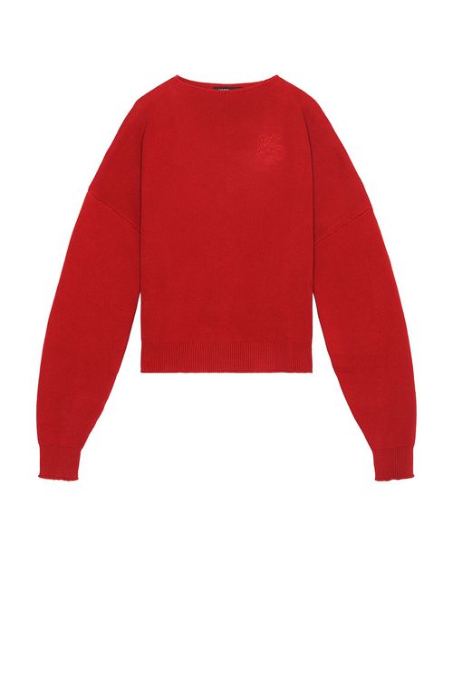 Kody Phillips Boat Neck Sweater in Red - Red. XL/1X also in L