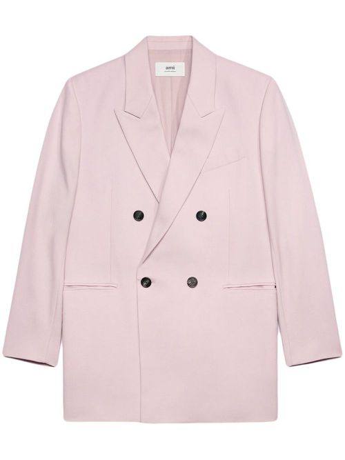 Oversize double-breasted blazer - Pink