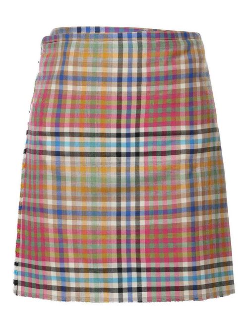 Wool Kilt Miniskirt