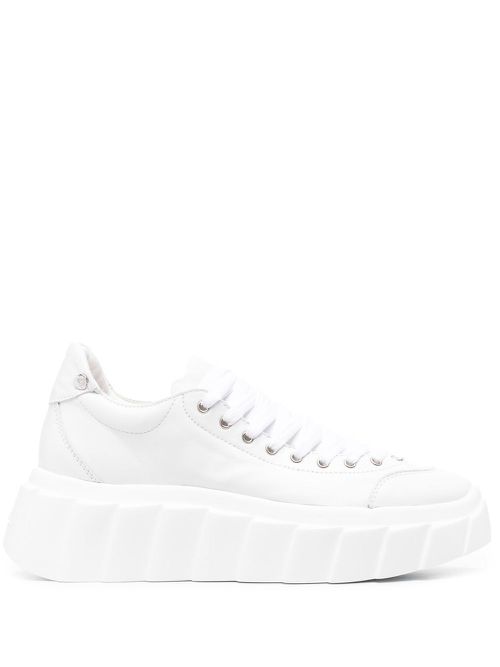 Blondie Ties leather sneakers - White