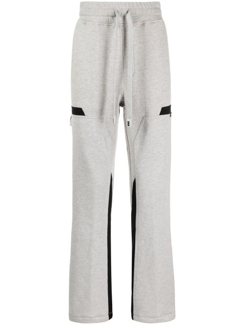 Panelled straight-leg trousers - Grey