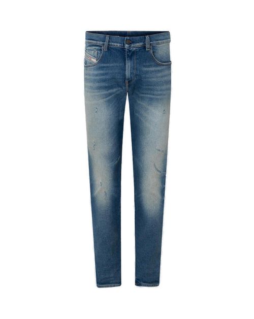 2019 D-strukt Logo Patch Tapered Jeans