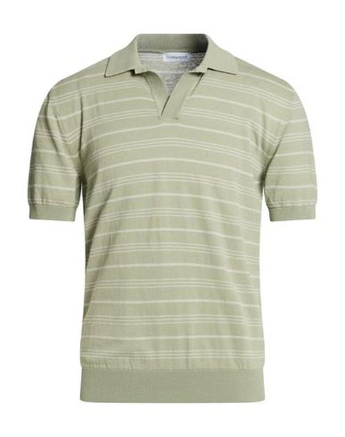 Man Sweater Sage green Size 40 Cotton
